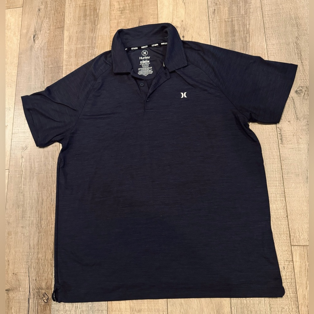 Hurley Men’s Dark Grey Performance Polo Size XL